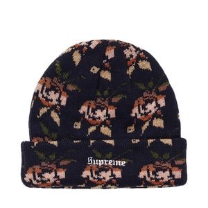 Rose Jacquard Beanie